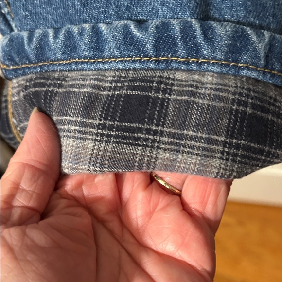 Carhartt 44x34 (Big & Tall) Gray Flannel Lined Denim Jeans - Picture 6 of 9